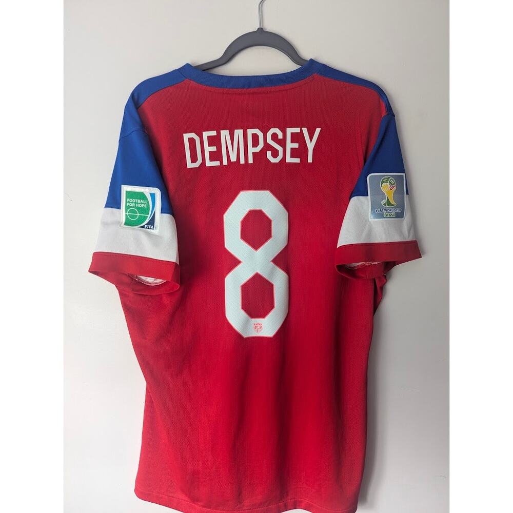 USA Dempsey 2014 Away Jersey XL Player Version World Cup Fully Patched